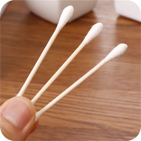 100pcspack Bamboo Cotton Buds Cotton Swabs Medical Ear Cleaning Wood