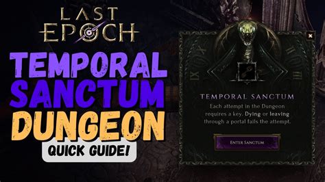 Temporal Sanctum Dungeon All You Need To Know Quick Guide Last