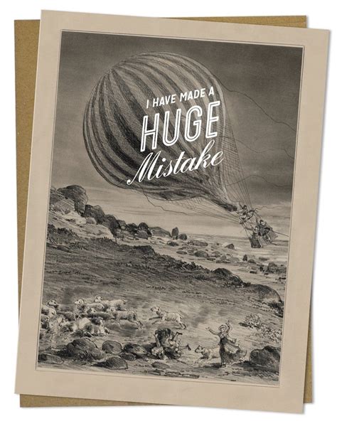 Huge Mistake Apology Card - I'm Sorry Humor Card | Cognitive Surplus