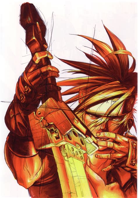 Sol Badguy Guilty Gear Drawn By Ishiwatari Daisuke Danbooru