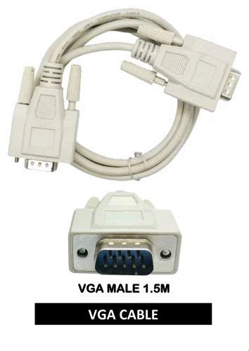 White Pvc 9 Pin Vga Cable For Computer At Rs 51piece In New Delhi