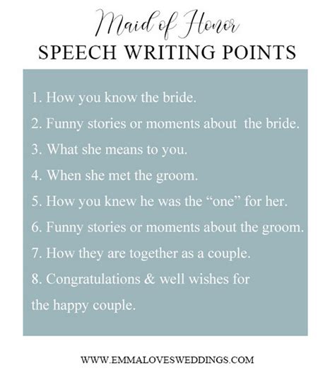 Maid Of Honor Speech Writing Points Wedding Tips Emmalovesweddings