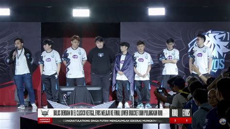 El Clasico Lower Bracket Mpl Id S Dimenangkan Evos Legends