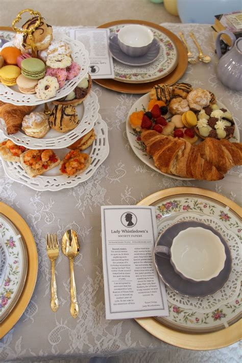 Bridgerton Inspired Tea Party Table Setup In Tea Party Table