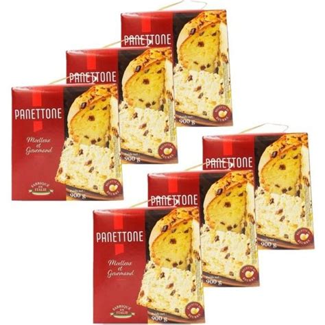 Lot 6x Panettone Pur Beurre Italie boîte 900g Cdiscount Au quotidien