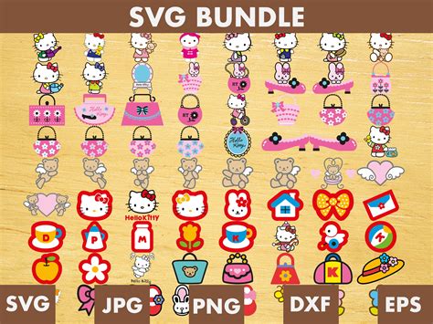 Kawaii Kitty Svg Bundle Kawaii Birthday Svg Kawaii Kitty Clipart Etsy