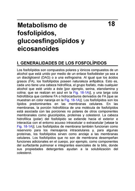 Bioquimica 7a Metabolismo de fosfolípidos glucoesfingolípidos y