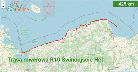 Trasa rowerowa Trasa rowerowa R10 Świnoujście Hel Roweronline