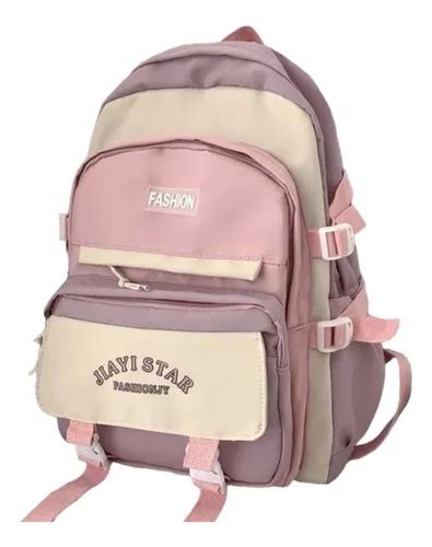 Mochila Kawaii Estilo Coreana Jiayi Star Env O Gratis