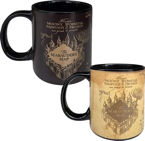 Amazon Harry Potter Heat Reveal Coffee Mug 11oz Marauders Map