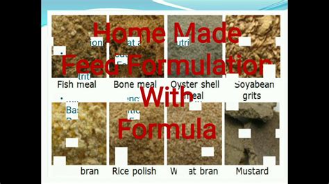 Series 5 Reduce The Feed Cost Home Made Feed Formulation With