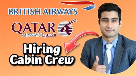 Qatar Airways And British Airways Hiring Cabin Crew Male Candidates