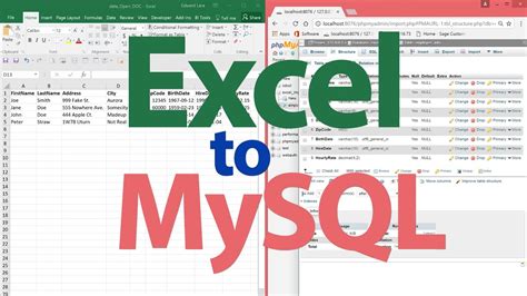 How To Import Excel Data Into Mysql Table Youtube