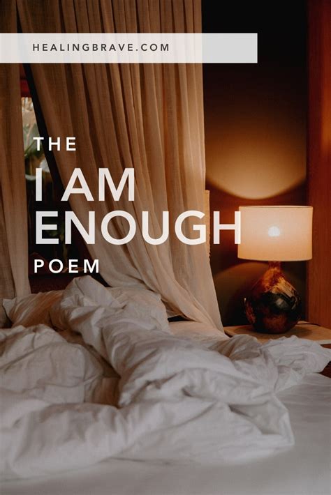 I Am Enough Poem Healing Brave