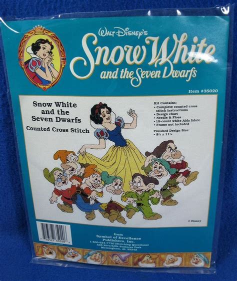 Disney Snow White And The Seven Dwarfs Counted Cross Stitch Kit