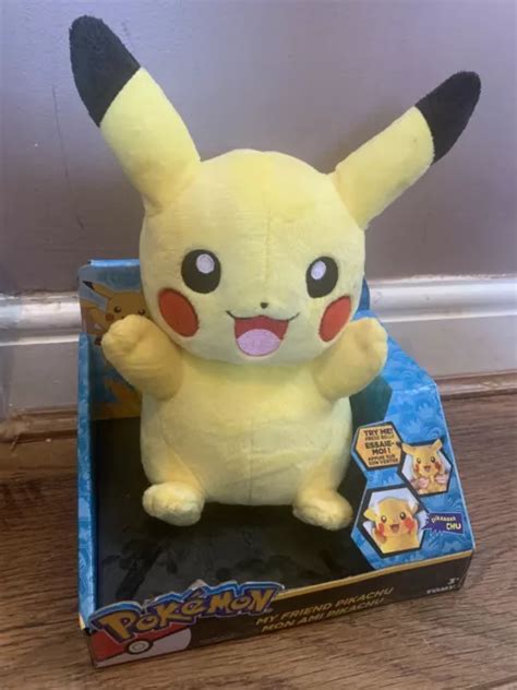 Bnib New Tomy Pokemon My Friend Pikachu Plush 10” Lights Up Talking