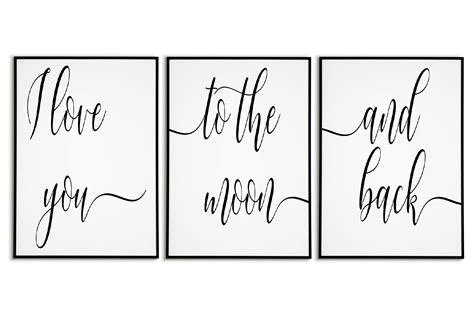 Set Of 3 Prints Printable Wall Art Bedroom Wall Decor Over The Bed