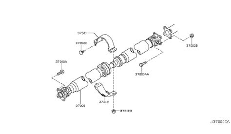 Propeller Shaft 2014 Nissan Murano Suv