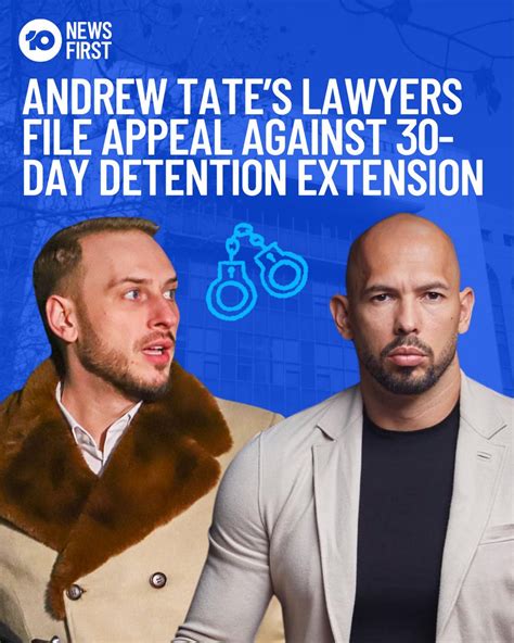 10 News First On Twitter Andrew Tates Lawyers Have Filed An Appeal