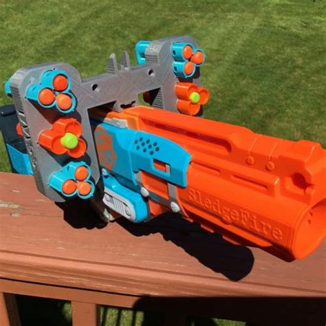 Nerf Compatible 6 Shell Mod Attachment For Zombie Strike Sledge Fire Sledgefire So Sick With It