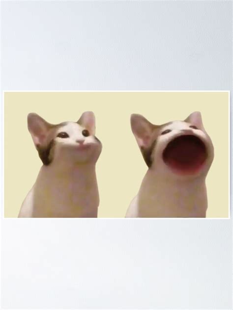 " Pop Cat Meme" Poster for Sale by Deerhounds | Redbubble