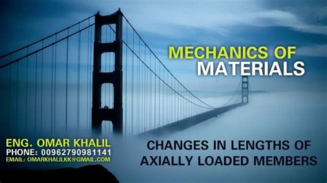 Ch Changes In Lengths Of Axially Loaded Members Examples Arabic