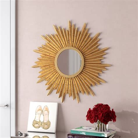 Mercer41 Sunburst Metal Wall Mirror Reviews Wayfair