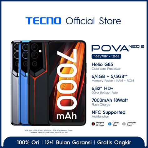 Jual New Price Tecno Pova Neo Gb Gb Helio G Hd