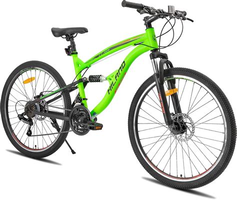 Hiland 21 Speed Mountain Bike 26 Wheel Bike With Dual Suspension Fork