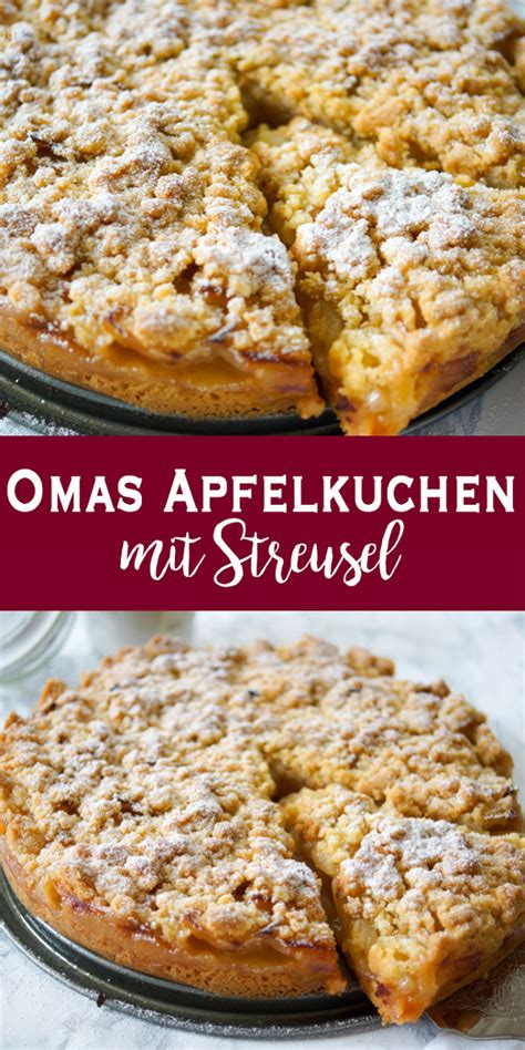 Omas Apfelkuchen Mit Streusel Apfelkr Mel Rezept Elle Republic