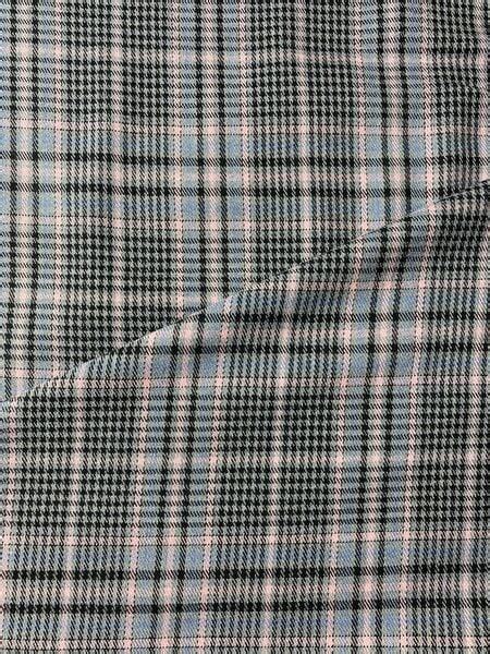 Tissu écossais Tartan Prince de Galles Rose gris noir Papin Tissus