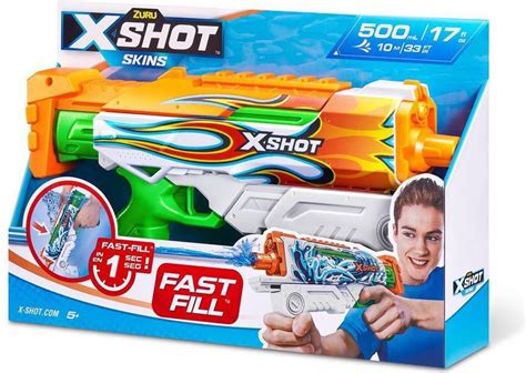 Zuru X Shot Water Gun Fast Fill Skins Hyperload 5 Fjernlager 6 7 Dages