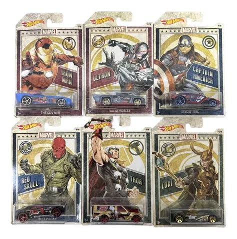 Hot Wheels Set Marvel Walmart Esclusivo 6 Minis no Brasil Frete grátis