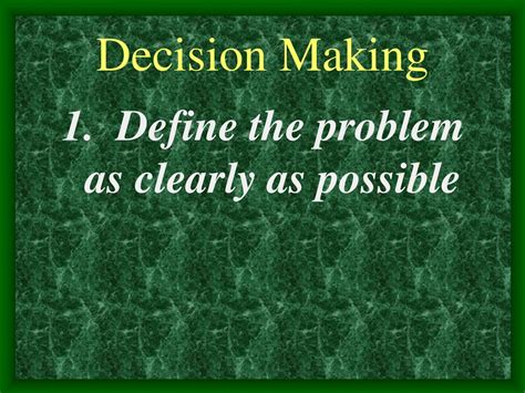 When Do We Make Decisions Ppt Download