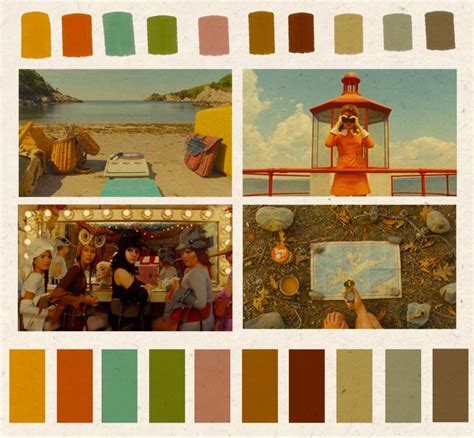 Moonrise Kingdom Color Palette Movie Color Palette Wes