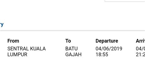 Ticket Ets Balik Raya Kl Batu Gajah Tickets Vouchers Local