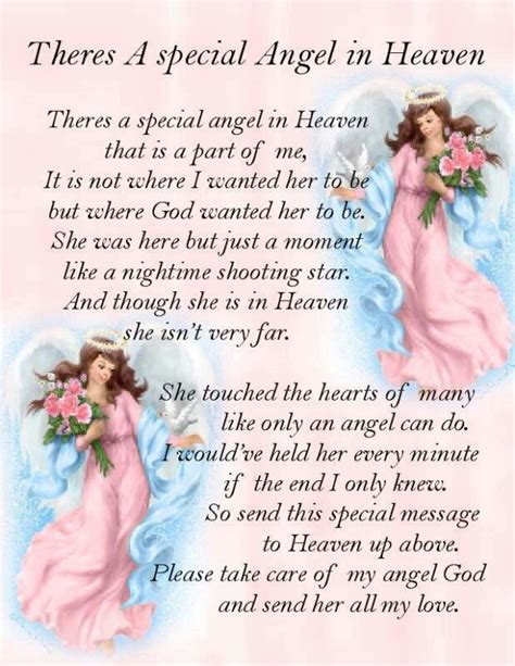 Theres A Special Angel In Heaven Angels Poems Quotes Pinterest