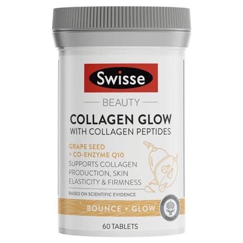 Swisse Beauty Collagen Glow With Collagen Peptides 60 Tablets | Shopee ...