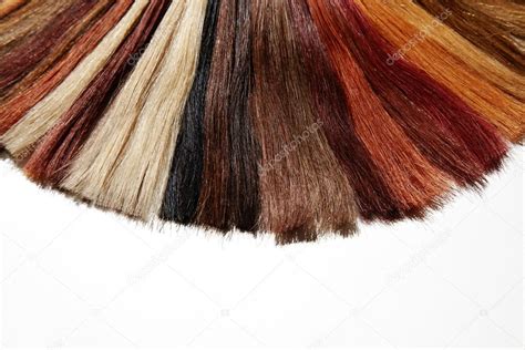 Hair samples of gradient colors — Stock Photo © kazzakova #84831660