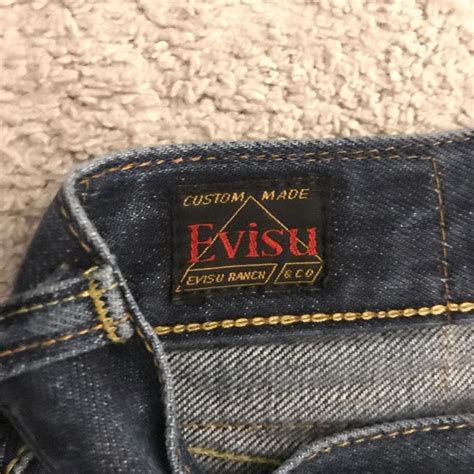 Yellow evisu jeans Don’t know what size is but i’d... - Depop