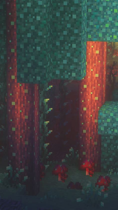 Minecraft Warped Forest Wallpapers Wallpaper Cave