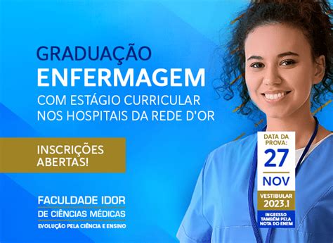 Vestibular 20231 Inscrições Abertas Para Graduação Em Enfermagem