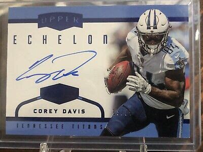 Corey Davis Panini Plates Patches Upper Echelon Tennessee