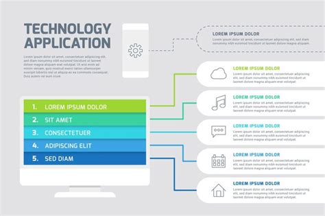 Colorful Technology Infographic Template Free Vector