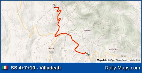 Ss Villadeati Stage Map Rally Race Colli Di Casale