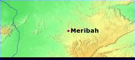 Map - Meribah - BibleBento.com