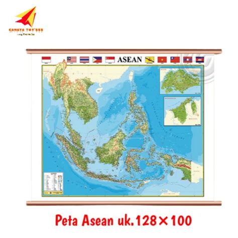 Jual Peta Asean Bingkai Gantung Shopee Indonesia