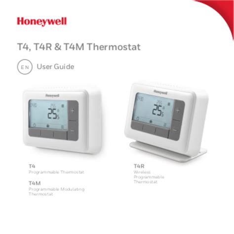 User manual Honeywell T4M (English - 16 pages)