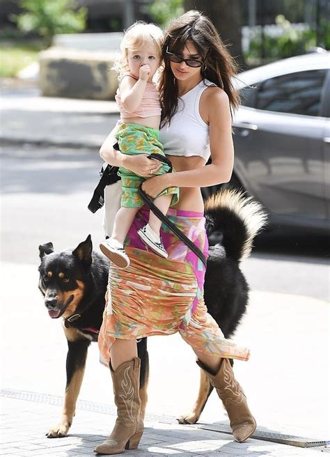 Emily Ratajkowski Shares A Sweet Moment With Her Son Sylvester In Nyc