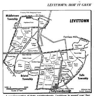 Instant House: Levittown, PA | Levittown, Suburban, Map